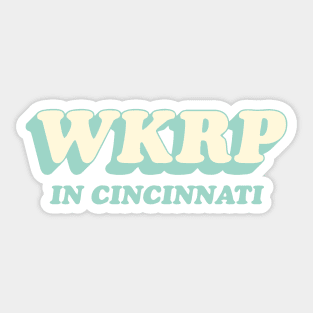 WKRP in Cincinnati Mint Green Sticker